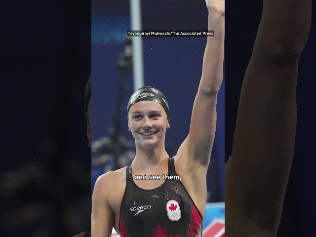 ⁣Summer McIntosh hopes to inspire young swimmers