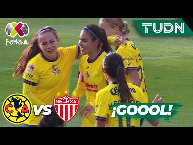 ¡GOLAZO A LO CR7! Karen Luna marca el 4-0 | América 4-0 Necaxa | Liga Mx Femenil AP2024-J5 | TUDN