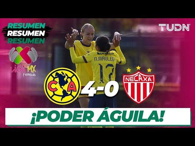 Resumen y goles | América 4-0 Necaxa | Liga Mx Femenil AP2024-J5 | TUDN