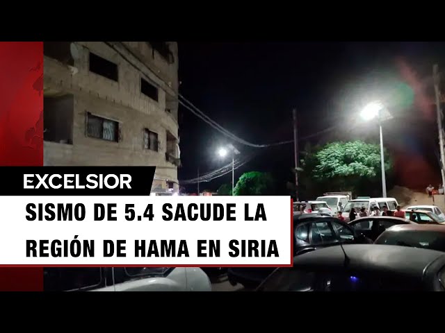 En Siria, la región de Hama fue sacudida por un sismo de magnitud 5.4