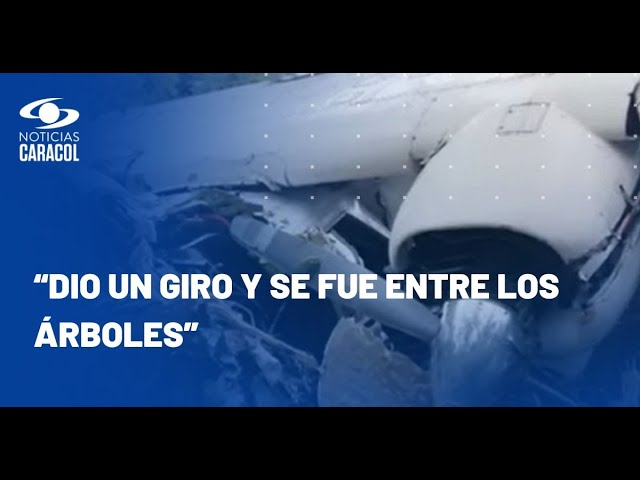 ⁣Testigo contó cómo avión ambulancia cayó en Chía: cuatro personas resultaron heridas