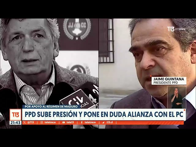 ⁣Apoyo al régimen de Maduro: PPD sube presión y pone en duda alianza con el PC