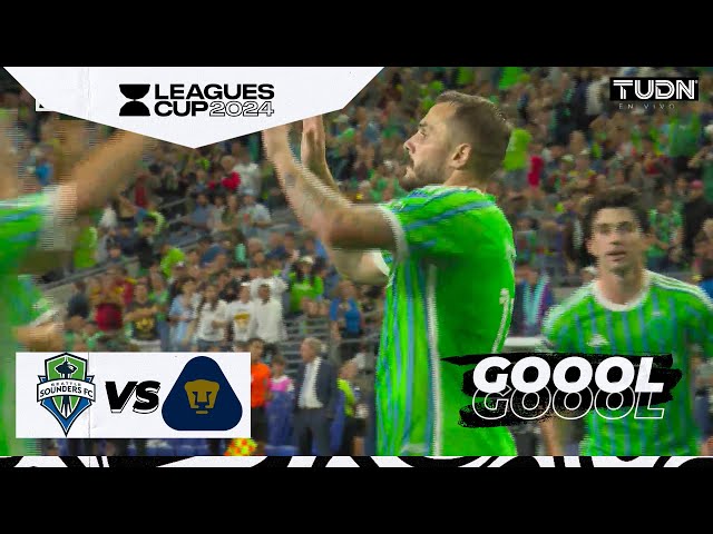 ¡Penal, bronca, expulsión y gol de Sounders! | Seattle 4-0 Pumas | Leagues Cup 2024 | TUDN