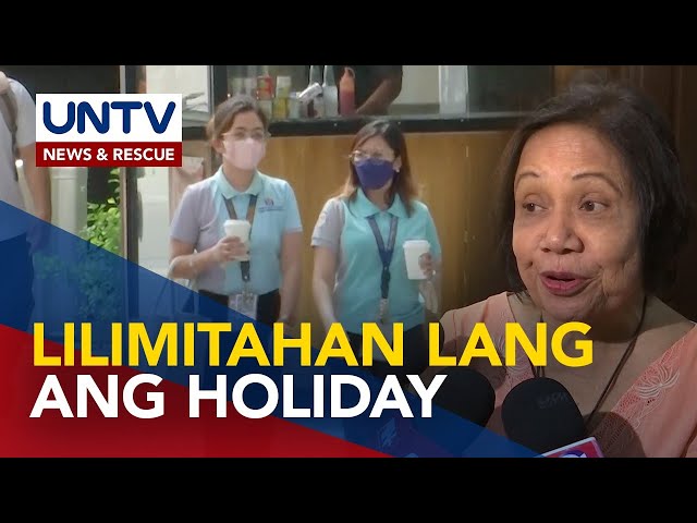 ⁣Ilang senador, nilinaw na walang panukala na babawasan ang non-working holidays