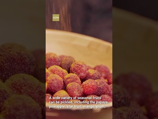 ⁣Goûtez au Suanye, des fruits et légumes marinés exotiques