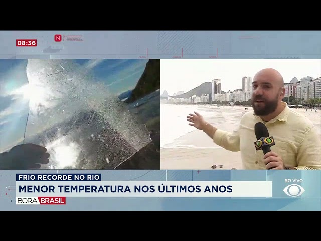 Rio de Janeiro registra recorde de frio com 8,3ºC