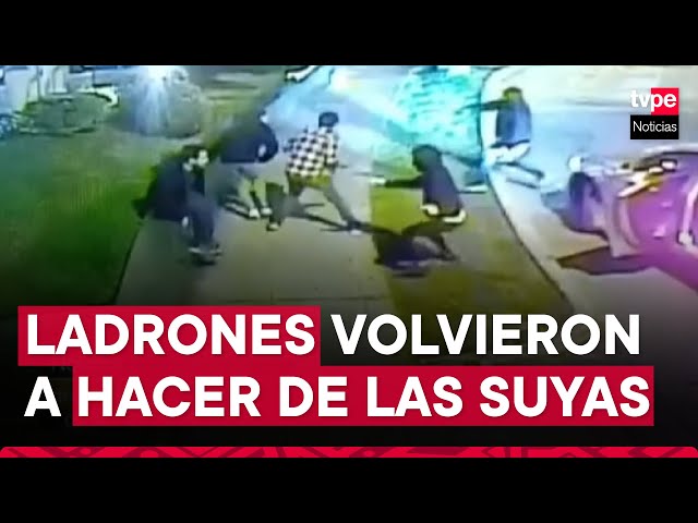 ¡Mucho cuidado! Delincuentes con arma en mano asaltan a grupo de amigos en Miraflores