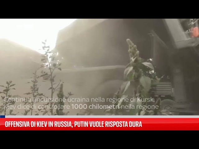 ⁣Offensiva di Kiev in Russia, Putin vuole risposta dura