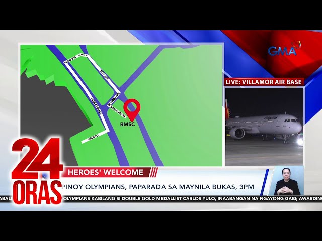 Pinoy olympians, paparada sa Maynila bukas, 3pm | 24 Oras