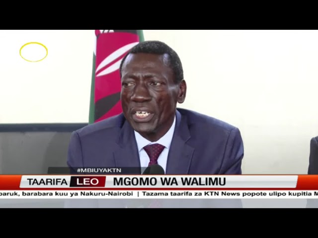 ⁣Waziri wa labour Alfred Mutua akutana KNUT ili kusaidia kuzuia mgomo wa walimu