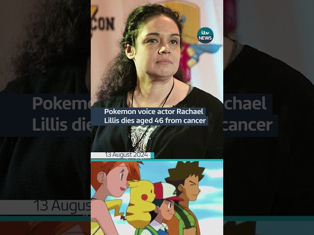 ⁣Pokemon voice actor Rachael Lillis dies aged 46 from cancer #itvnews #news #pokemon