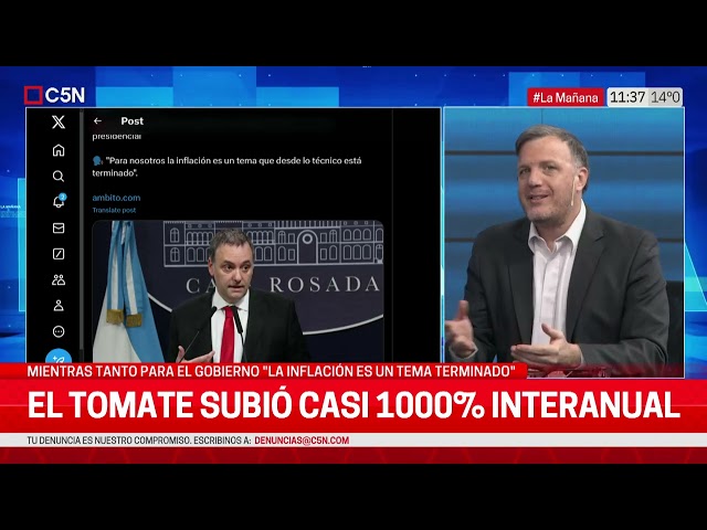 ⁣ADORNI: "LA INFLACIÓN es un TEMA TERMINADO"