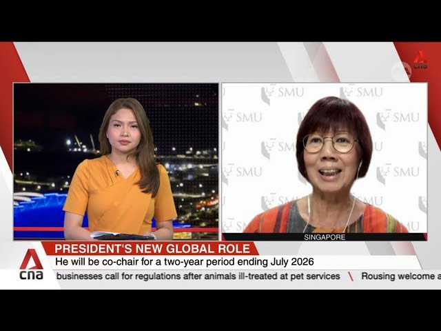 Professor Annie Koh on President Tharman's role as co-chair of World Bank advisory council on j