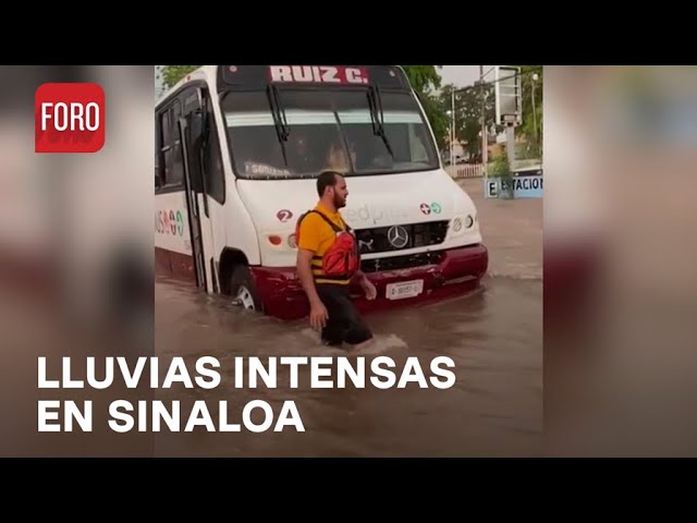 Inundación por fuertes lluvias en Culiacán, Sinaloa - Las Noticias