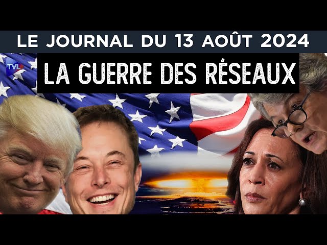 ⁣TRUMP/HARRIS : LA BATAILLE DE L'AMÉRIQUE - JOURNAL DU MARDI 13 AOÛT 2024