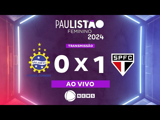 Paulistão Feminino 2024: São José x São Paulo na Record News - 12/08/2024