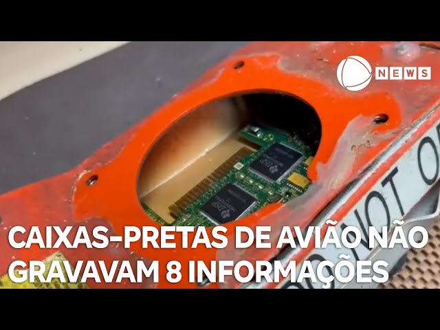 Caixas-pretas de avião da Voepass não gravavam oito informações