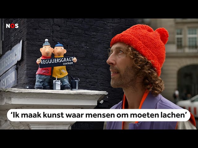 ⁣Straatkunstenaar Frankey wordt ook wel de Nederlandse Banksy genoemd