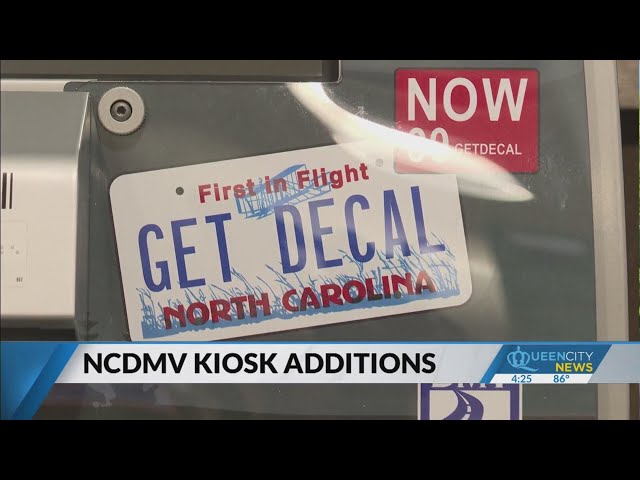 ⁣More NCDMV self-serve kiosks to come to Mecklenburg, Wake counties