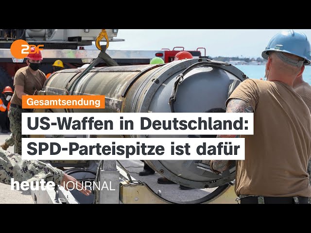 ⁣heute journal vom 13.08.2024 Stationierung von US-Raketen, Wahlkampf in Thüringen, Junge Alternative