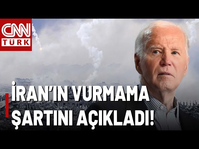 Biden, İsrail'i İsrail'den Çok Düşünüyor! İran'ın Vurmama Şartını Açıkladı: ATEŞKES!