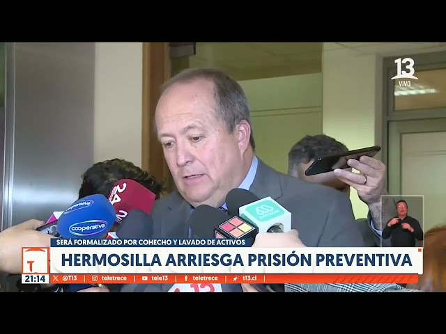 Hermosilla arriesga prisión preventiva: será formalizado por cohecho y lavado de activos