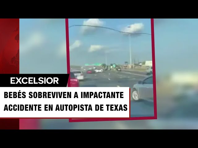 ⁣Bebés sobreviven milagrosamente a un accidente en autopista de EU