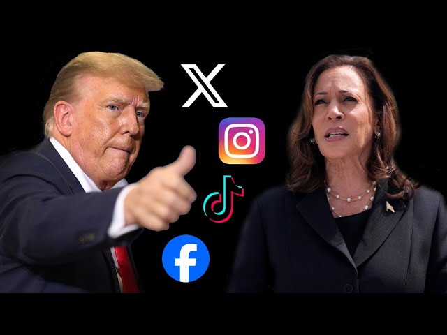 Donald Trump winning the social media war against Kamala Harris