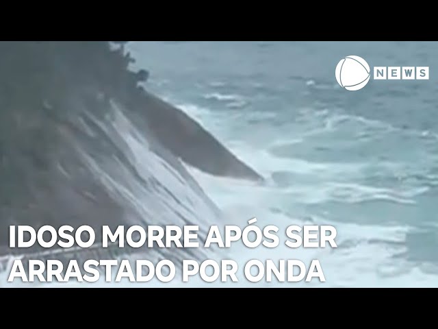 Idoso morre ao ser arrastado pelo mar na Praia do Leme