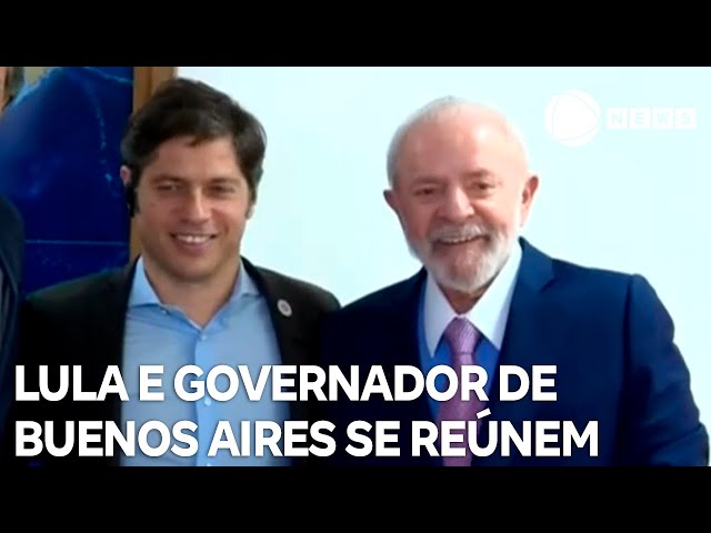 Lula se reúne com governador de Buenos Aires, principal rival de Milei na Argentina