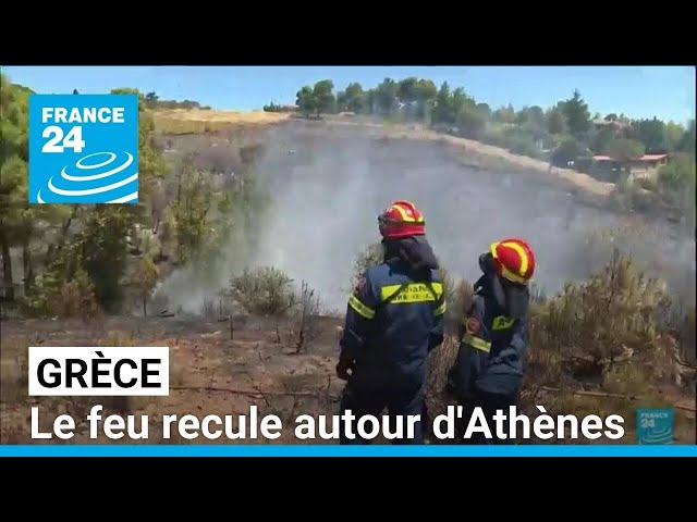 ⁣Grèce : le feu recule autour d'Athènes, mais les pompiers restent mobilisés • FRANCE 24