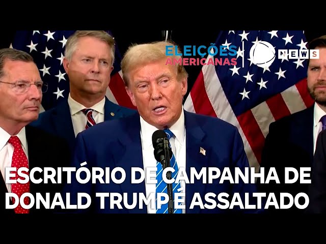 Escritório de campanha de Donald Trump é assaltado