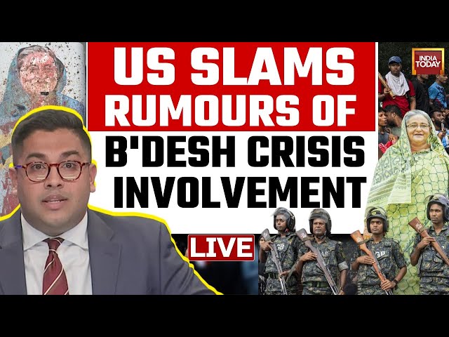 ⁣Bangladesh LIVE: US Pushes Back Against 'Laughable' Claims Of Involvement In Ousting Sheik