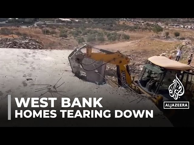 ⁣Palestinians forced to tear down homes or pay fines