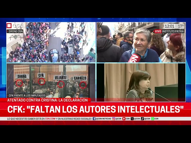 ⁣UNA MULTITUD en el INSTITUTO PATRIA en APOYO a CRISTINA KIRCHNER: LA VOZ de la CALLE