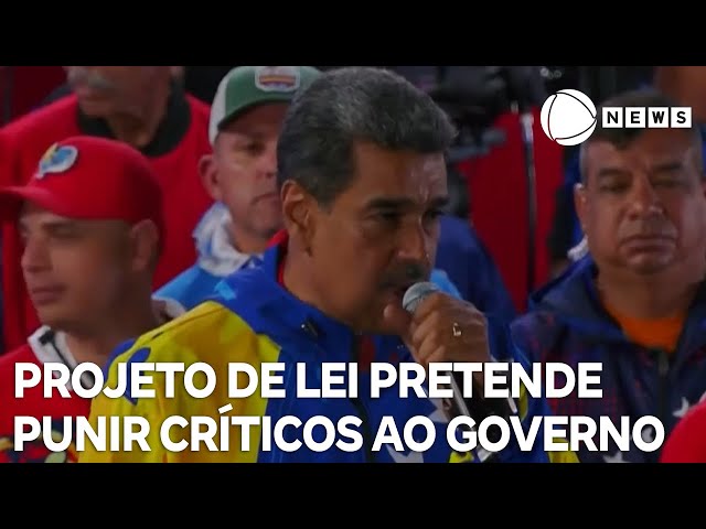 Projeto de lei pretende punir críticos ao governo da Venezuela