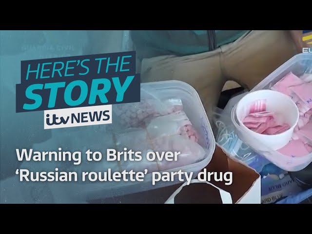 ⁣Warning to Brits over 'Russian roulette' party drug pink cocaine | ITV News