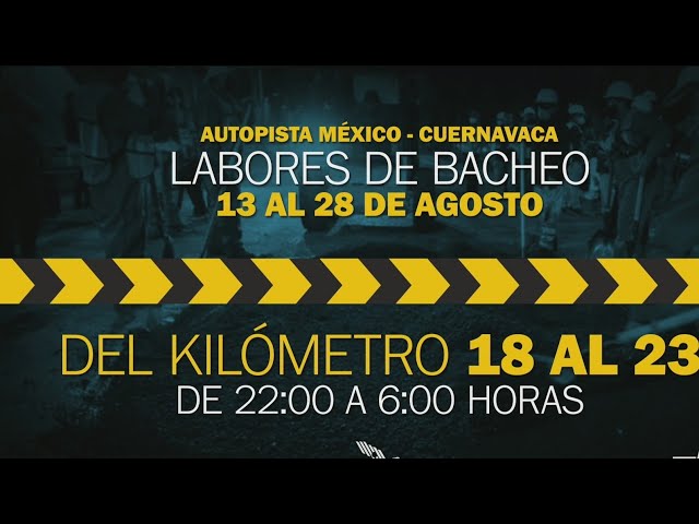 ¡Toma Precauciones! Realizarán Trabajos de Bacheo en la México-Cuernavaca