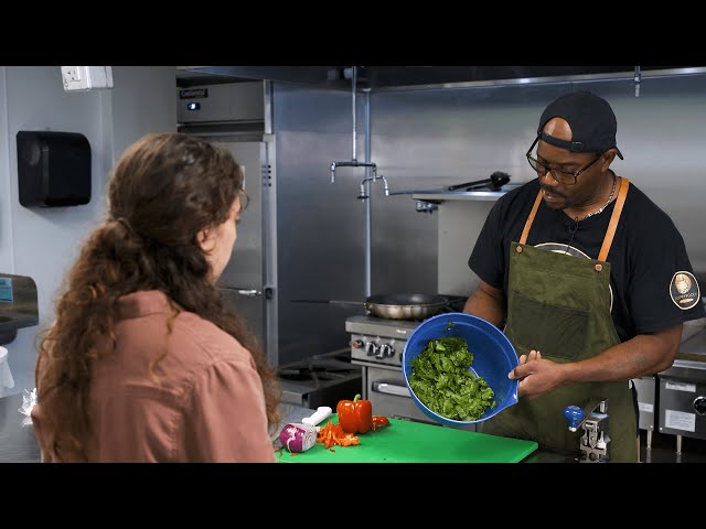 ⁣Returning champion Chef Buddah Calhoun prepares for 2nd annual Collard Green Cook-Off Championship