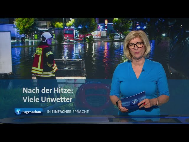 tagesschau in Einfacher Sprache 19:00 Uhr, 14.08.2024