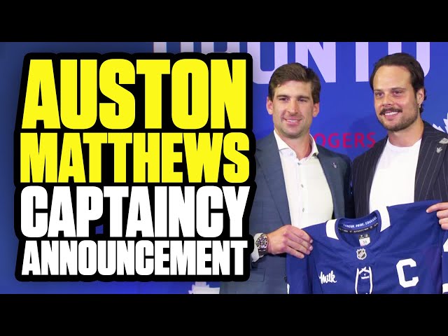 ⁣Auston Matthews Named Maple Leafs Captain | Full Press Conference