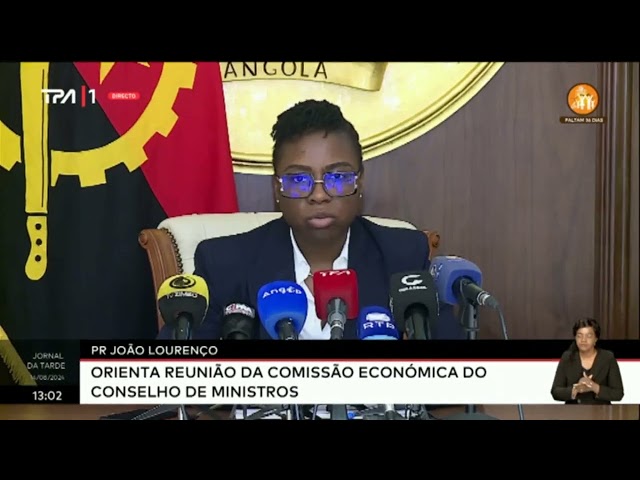 PR João Lourenço - Orienta reunião da comissão económica do Conselho de Ministros