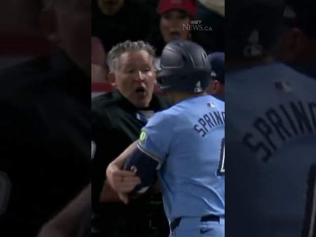 ⁣'What!': Jays outfielder Springer loses temper