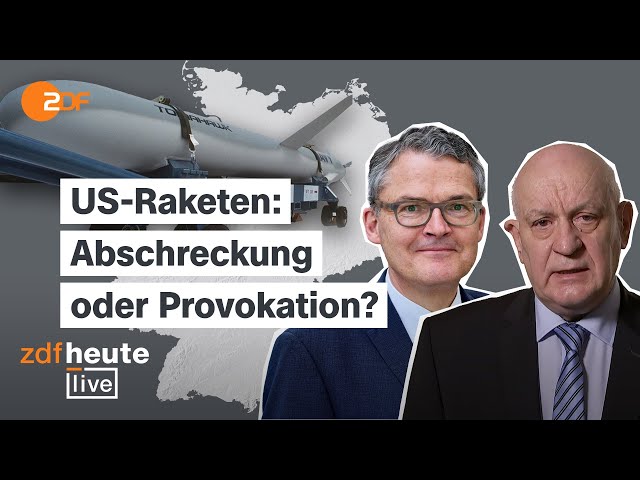 ⁣US-Raketen in Deutschland: Abschreckung oder Provokation? | Streitgespräch bei ZDFheute live