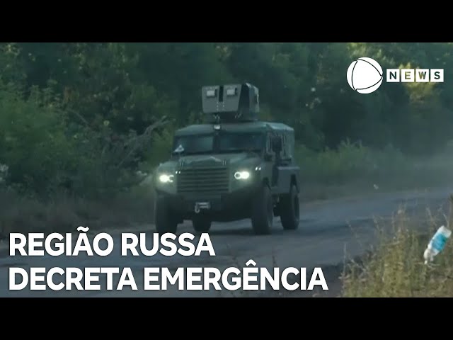 Região russa decreta emergência por avanço ucraniano