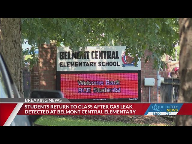 ⁣Students return to class after gas leak at Belmont school