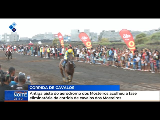 ⁣Antiga pista do aeródromo dos Mosteiros acolheu a fase eliminatória da corrida de cavalos