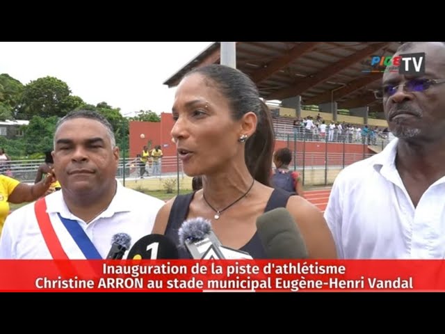 ⁣Inauguration de la Piste d'athlétisme Christine ARRON au Stade Eugène-Henri Vandal à Trois-Rivi