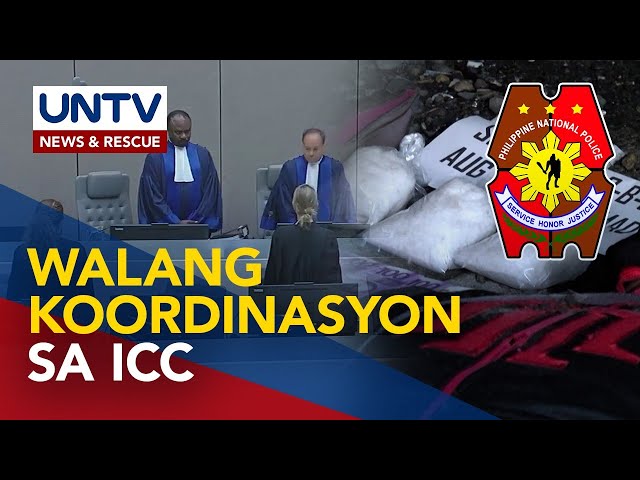 ⁣PNP, wala pang natatanggap na request o koordinasyon sa ICC re: Duterte drug war