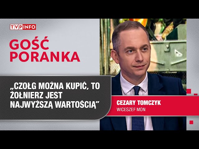 ⁣Cezary Tomczyk: Czołg można kupić, to żołnierz jest najwyższą wartością | GOŚĆ PORANKA